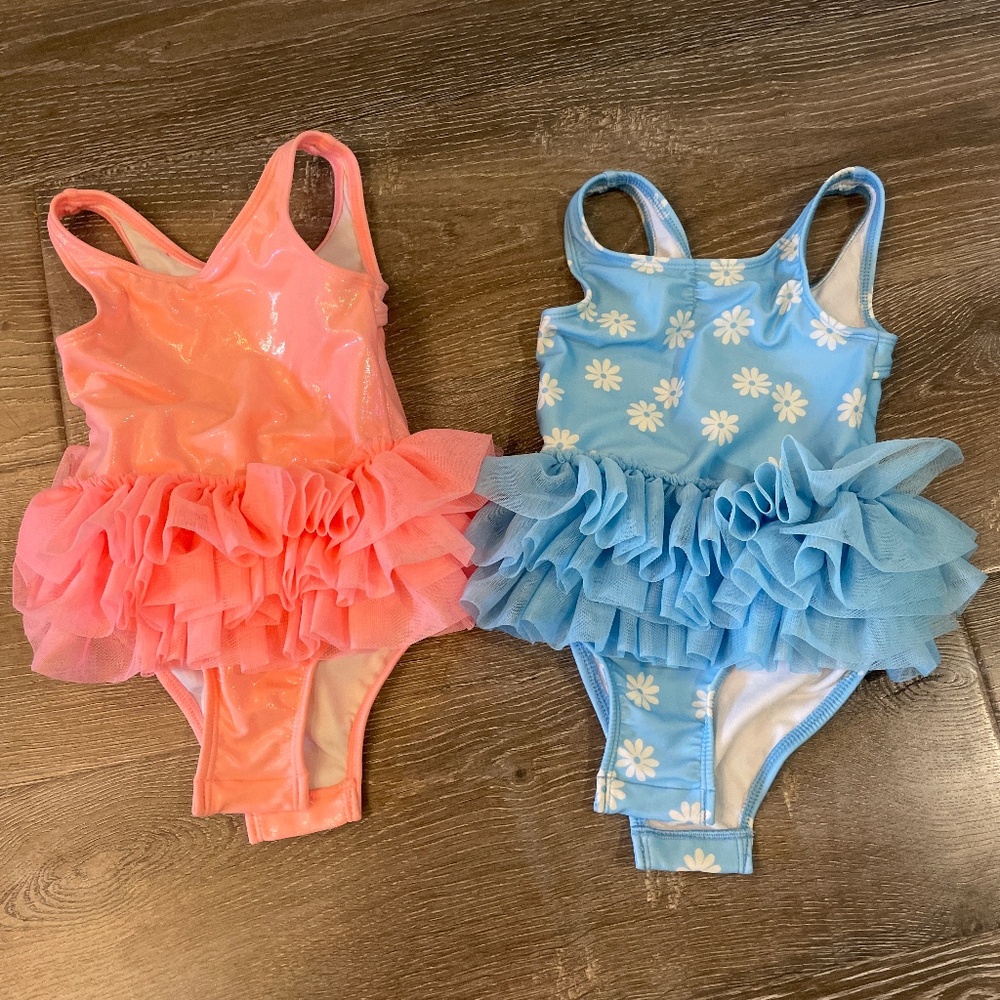 Bundle 2 toddler girl swimsuits